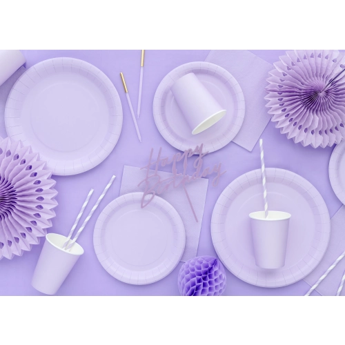 Levendula színű papírpohár 250 ml – 6 darabos csomag